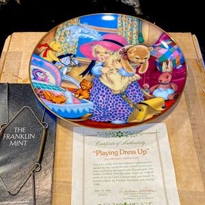 The Franklin Mint “Playing Dress Up” Collectors Plate